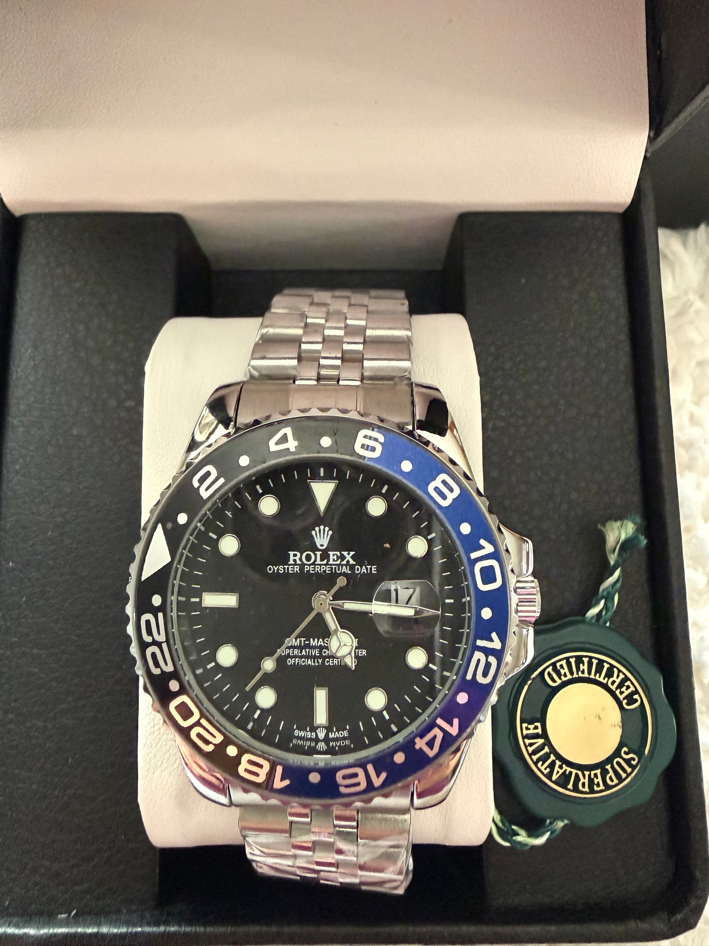 RolexxGMT-Master II "Batgirl" Esfera negra